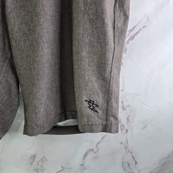 Da Hui Board Shorts Men 40 Brown Swim Trunks Hybrid 10 Inch Water Resistant - Picture 4 of 9